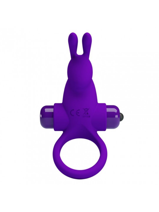 PRETTY LOVE - ANELLO VIBRATORE I CONIGLIO PER PENE VIOLA