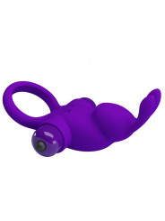 PRETTY LOVE - ANELLO VIBRATORE I CONIGLIO PER PENE VIOLA