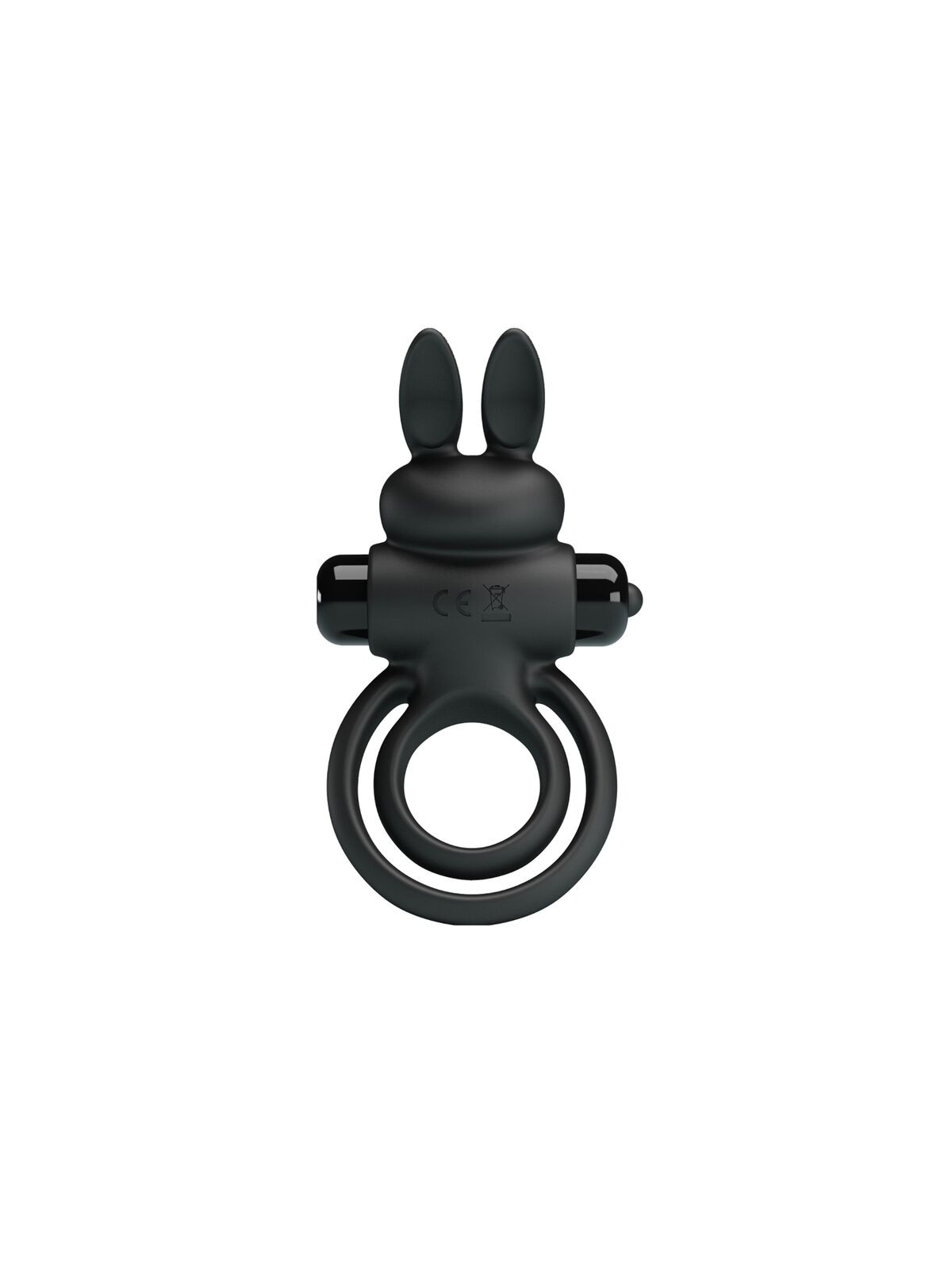 PRETTY LOVE - ANELLO VIBRATOR III RABBIT PER PENE NERO