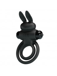 PRETTY LOVE - ANELLO VIBRATOR III RABBIT PER PENE NERO