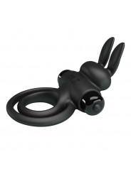 PRETTY LOVE - ANELLO VIBRATOR III RABBIT PER PENE NERO