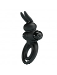 PRETTY LOVE - ANELLO VIBRATOR III RABBIT PER PENE NERO