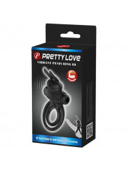 PRETTY LOVE - ANELLO VIBRATOR III RABBIT PER PENE NERO