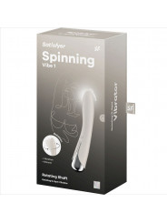 SATISFYER - VIBRATORE ROTATORE SPINNING VIBE 1 G-SPOT BEIGE