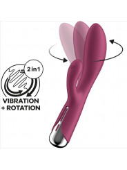 SATISFYER - SPINNING RABBIT 1 CLITORIDE E STIMOLAZIONE DEL PUNTO G ROSSO