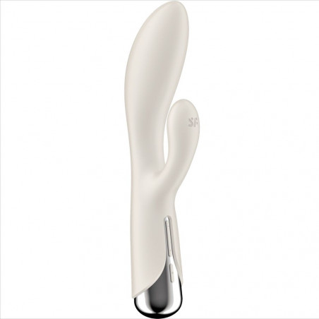 SATISFYER - SPINNING RABBIT 1 STIMOLAZIONE CLITORIDE E PUNTO G BEIGE