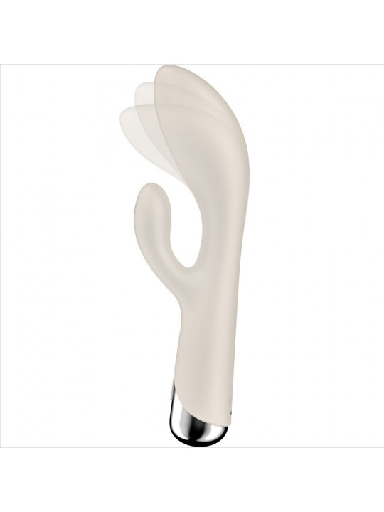 SATISFYER - SPINNING RABBIT 1 STIMOLAZIONE CLITORIDE E PUNTO G BEIGE