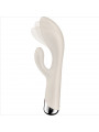 SATISFYER - SPINNING RABBIT 1 STIMOLAZIONE CLITORIDE E PUNTO G BEIGE