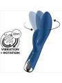 SATISFYER - SPINNING RABBIT 1 STIMOLAZIONE CLITORIDE E PUNTO G BLU