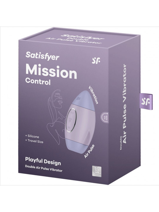 SATISFYER - MISSION CONTROL LILLA PICCOLO VIBRATORE A DOPPIO IMPULSO