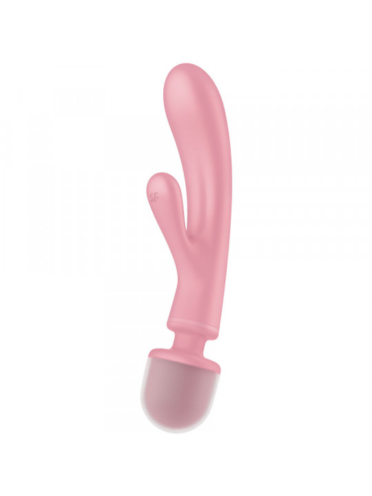 SATISFYER - MASSAGGIATORE VIBRATORE CONIGLIO TRIPLE LOVER ROSA