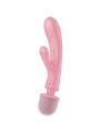 SATISFYER - MASSAGGIATORE VIBRATORE CONIGLIO TRIPLE LOVER ROSA