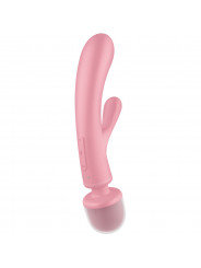 SATISFYER - MASSAGGIATORE VIBRATORE CONIGLIO TRIPLE LOVER ROSA