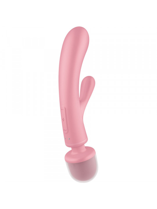 SATISFYER - MASSAGGIATORE VIBRATORE CONIGLIO TRIPLE LOVER ROSA