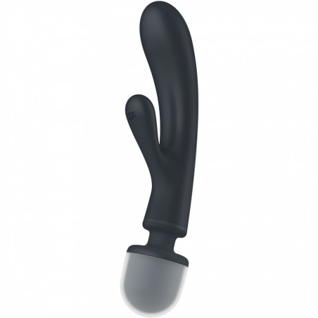 SATISFYER - MASSAGGIATORE VIBRATORE CONIGLIO TRIPLE LOVER GRIGIO