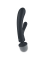 SATISFYER - MASSAGGIATORE VIBRATORE CONIGLIO TRIPLE LOVER GRIGIO