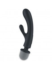 SATISFYER - MASSAGGIATORE VIBRATORE CONIGLIO TRIPLE LOVER GRIGIO