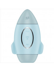 SATISFYER - MISSION CONTROL VIBRATORE PICCOLO BLU A DOPPIO IMPULSO