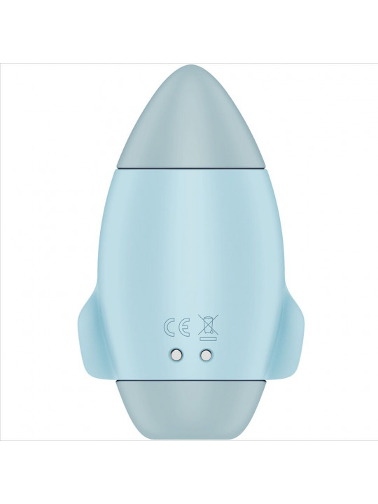 SATISFYER - MISSION CONTROL VIBRATORE PICCOLO BLU A DOPPIO IMPULSO