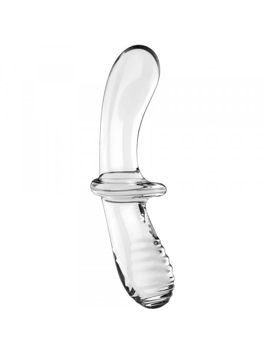 SATISFYER - DILDO DOPPIO CRISTALLO TRASPARENTE