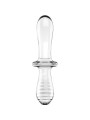 SATISFYER - DILDO DOPPIO CRISTALLO TRASPARENTE