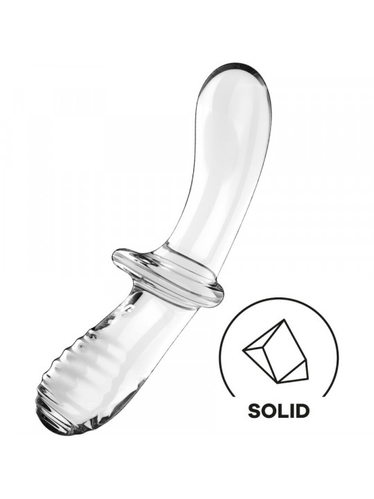 SATISFYER - DILDO DOPPIO CRISTALLO TRASPARENTE