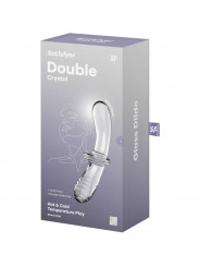 SATISFYER - DILDO DOPPIO CRISTALLO TRASPARENTE