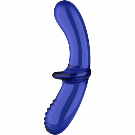 SATISFYER - DILDO DOPPIO CRISTALLO BLU