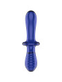 SATISFYER - DILDO DOPPIO CRISTALLO BLU