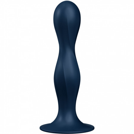 SATISFYER - DILDO IN SILICONE DOPPIA SFERA BLU