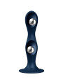 SATISFYER - DILDO IN SILICONE DOPPIA SFERA BLU