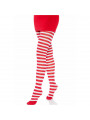 LEG AVENUE - COLLANT A RIGHE BIANCO/ROSSO