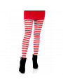 LEG AVENUE - COLLANT A RIGHE BIANCO/ROSSO