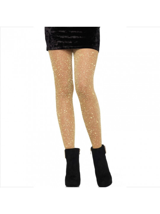 LEG AVENUE - COLLANT TRASPARENTI DORATO