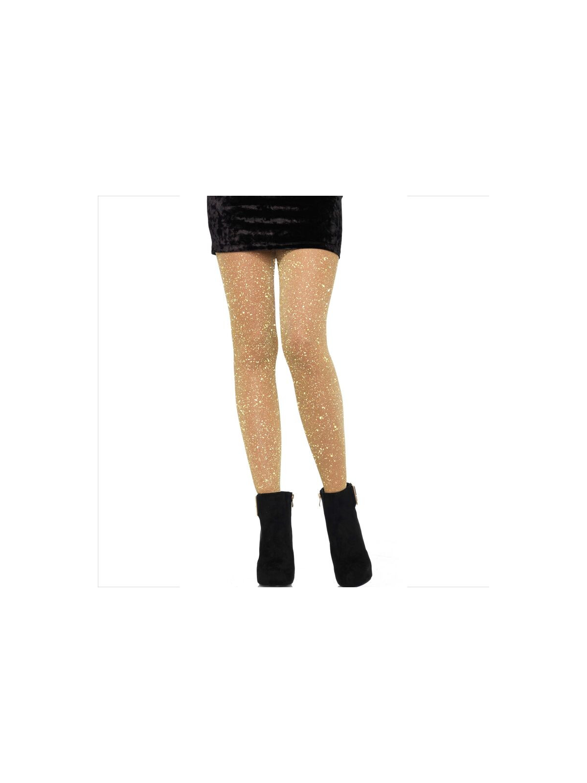 LEG AVENUE - COLLANT TRASPARENTI DORATO