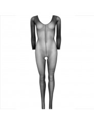 LEG AVENUE - BODYSTOCKING MANICA LUNGA NERO