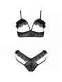 PASSION - SET DOLLY DUE PEZZI NERO S/M