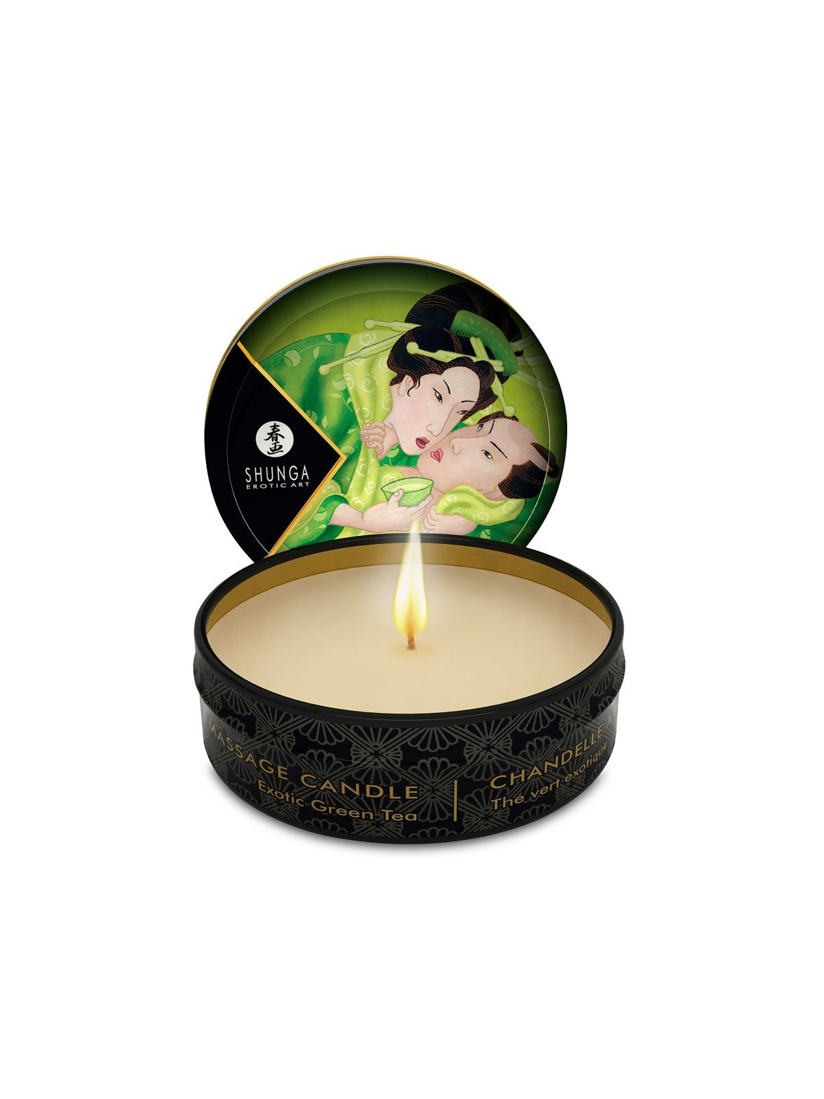 SHUNGA - MINI CARESS BY CANDELIGHT CANDELA DA MASSAGGIO T VERDE 30 ML