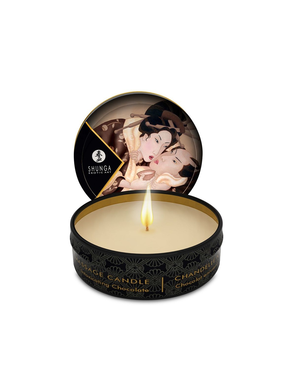 SHUNGA - MINI CARESS BY CANDELIGHT CANDELA DA MASSAGGIO AL CIOCCOLATO 30 ML