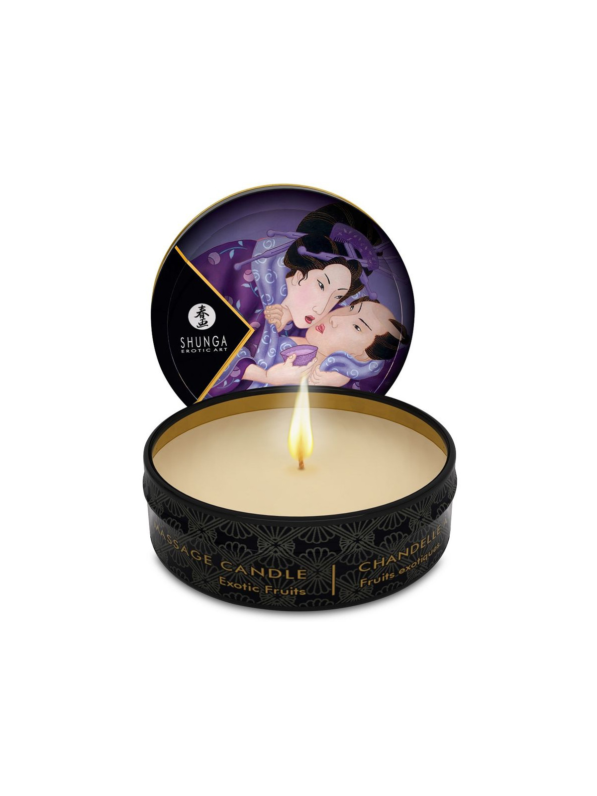 SHUNGA - CANDELA DA MASSAGGIO MINI CARESS BY CANDELIGHT AI FRUTTA ESOTICA 30 ML