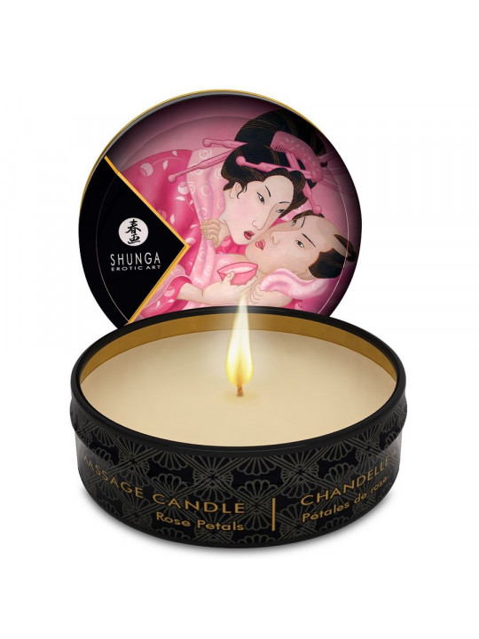 SHUNGA - MINI CARESS BY CANDELIGHT CANDELA DA MASSAGGIO ROSE 30 ML