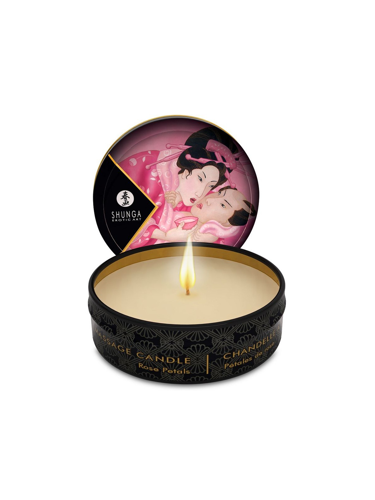 SHUNGA - MINI CARESS BY CANDELIGHT CANDELA DA MASSAGGIO ROSE 30 ML