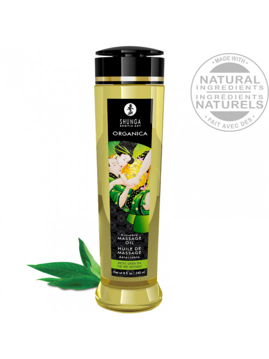 SHUNGA - OLIO DA MASSAGGIO BIOLOGICO TÈ VERDE 240 ML