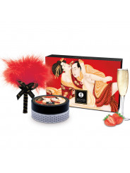 SHUNGA - KIT POLVERE DA MASSAGGIO COMMESTIBILE ALLA FRAGOLA