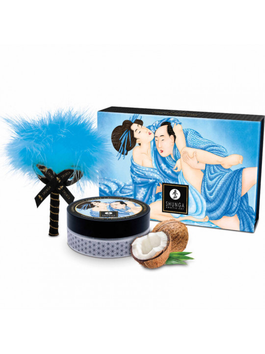 SHUNGA - KIT POLVERE DA MASSAGGIO AL COCCO ALIMENTARE