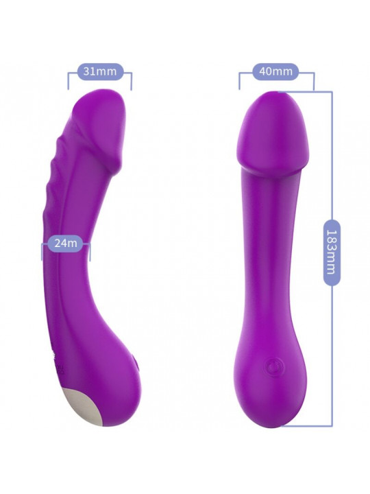 ARMONY - DILDO VIBRATORE G-SPOT IN SILICONE VIOLA