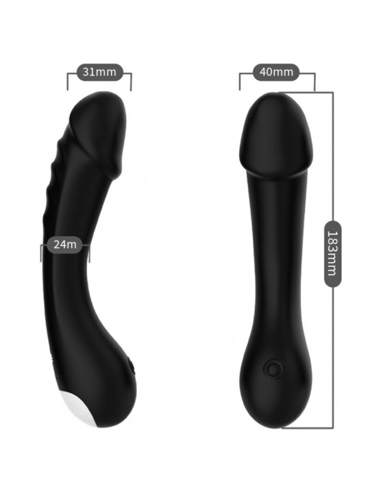 ARMONY - DILDO VIBRATORE G-SPOT IN SILICONE NERO