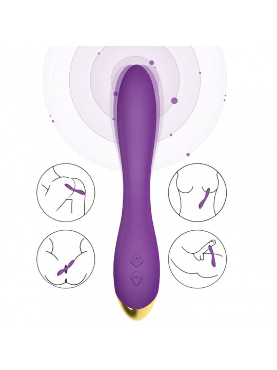 ARMONY - VIBRATORE FLAMINGO MULTIPOSIZIONE VIOLA