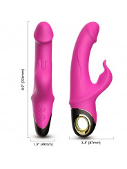 ARMONY - METEROR DILDO VIBRATORE RABBIT ROTATOR FUCSIA