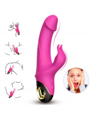 ARMONY - METEROR DILDO VIBRATORE RABBIT ROTATOR FUCSIA